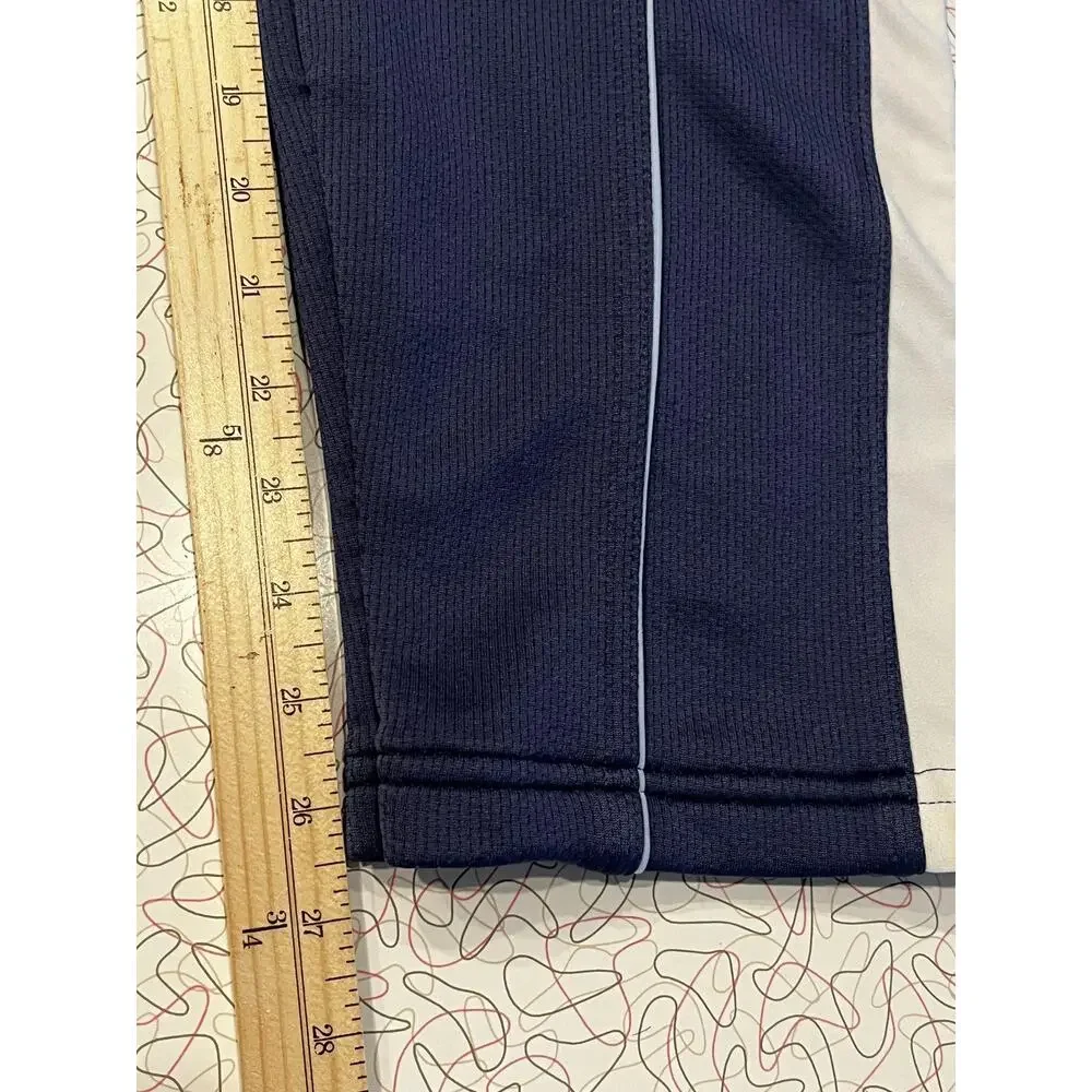 Nike Pants Womens Small Navy‎ Blue White Dri-FIT Tapered Track Athletic Gym